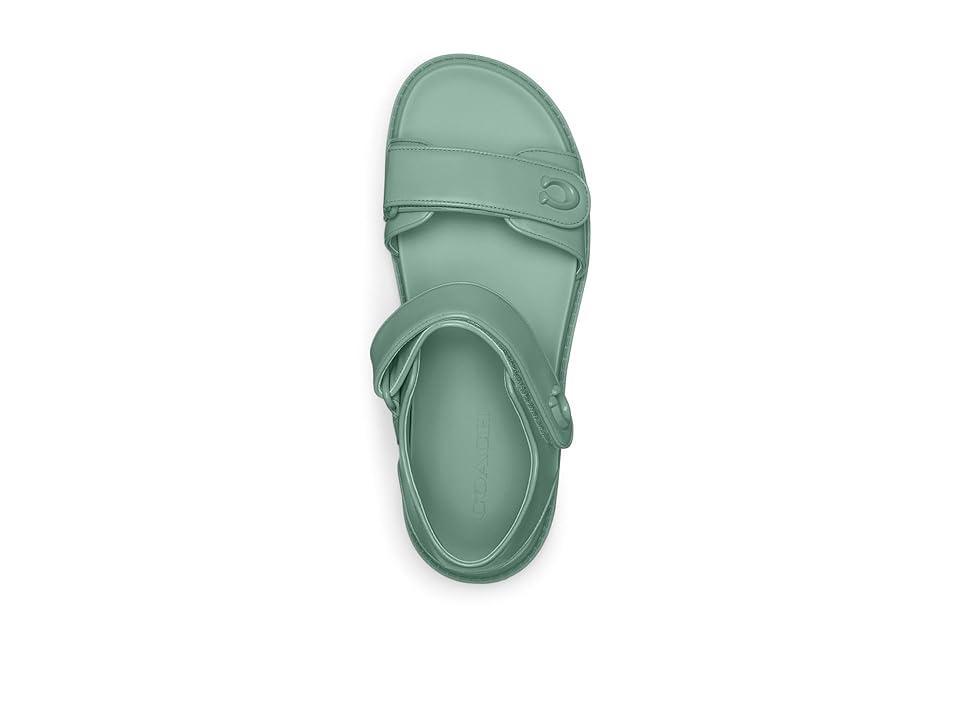 COACH Brynn Leather Sandal (Aquamarine) Women's Sandals Product Image