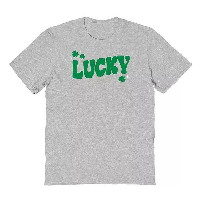 Mens St Patricks Day Lucky Clover Graphic Tee Product Image