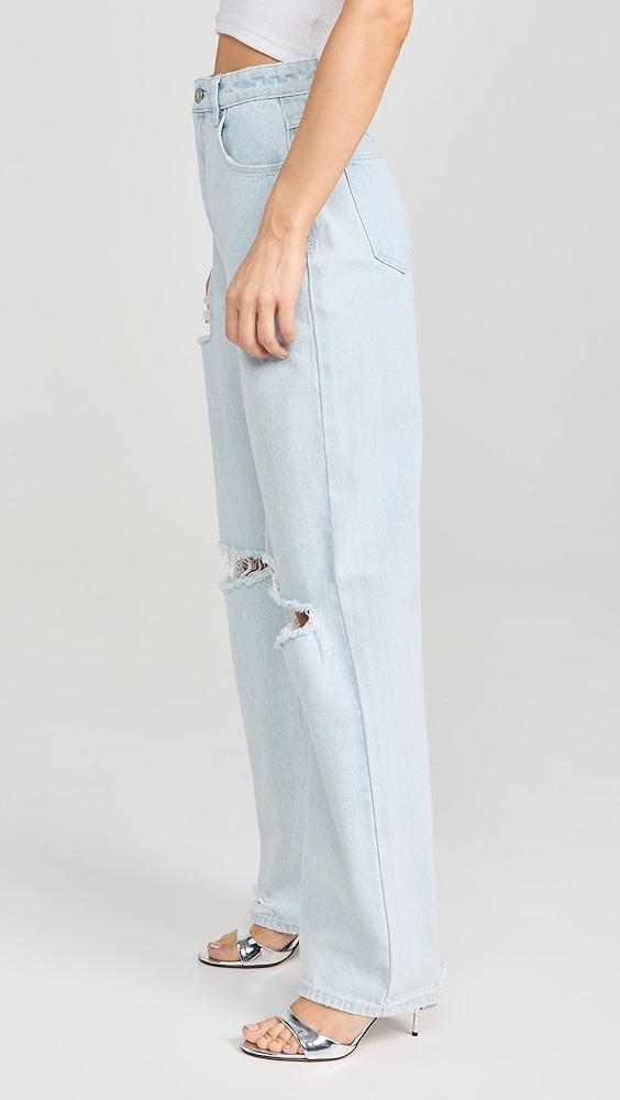 ABRAND Carrie Iris Rip Jeans | Shopbop Product Image