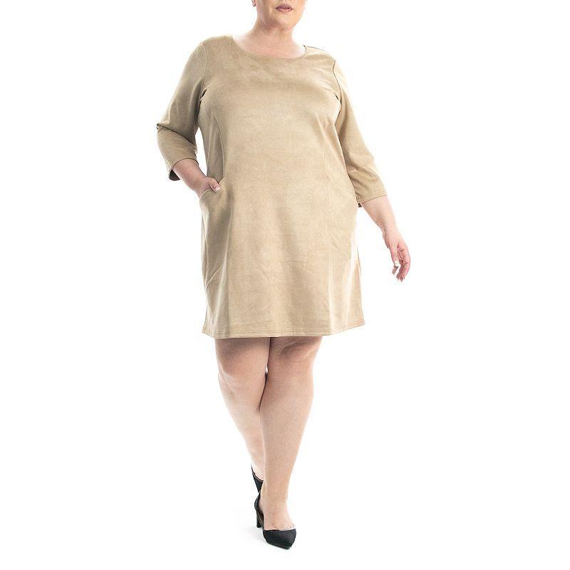 Plus Size Nina Leonard A-Line Dress, Womens Product Image