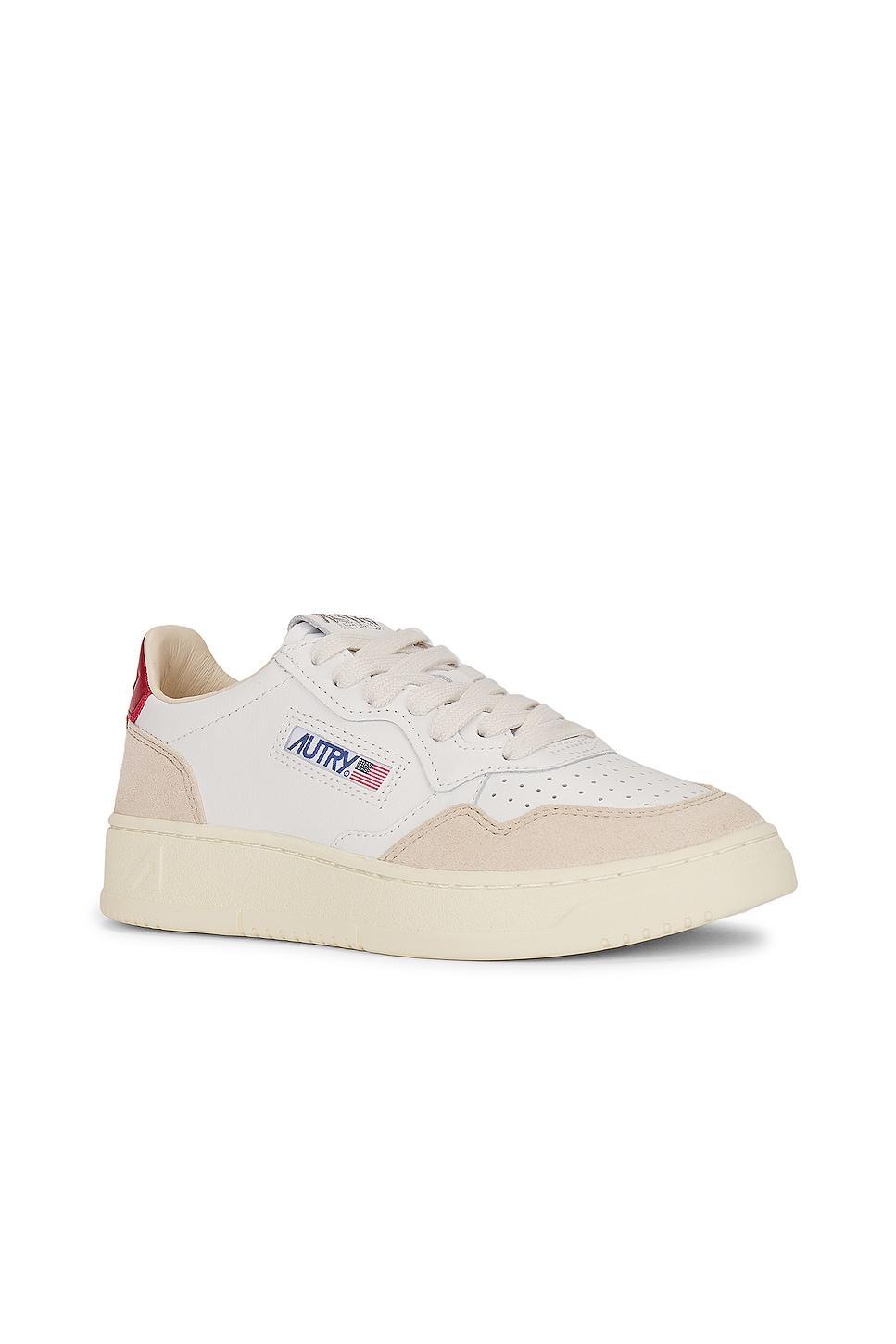 Autry Medalist Low Sneaker in White Product Image