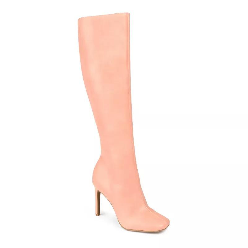 Journee Collection Glenda Womens Knee-High Boots Pink Product Image