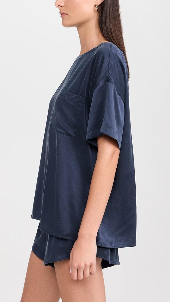 Lunya Washable Silk Tee Short Set | Shopbop Product Image