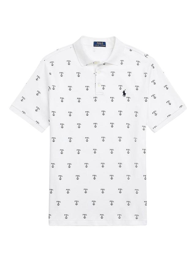 Polo Ralph Lauren Classic Fit Printed Soft Cotton Polo Shirt (Classic Anchor/ ) Men's Short Sleeve Knit Product Image