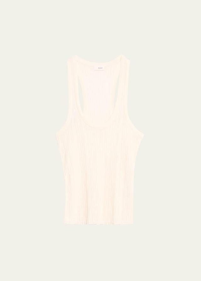 Iris Striped Scoop-Neck Tank Top Product Image