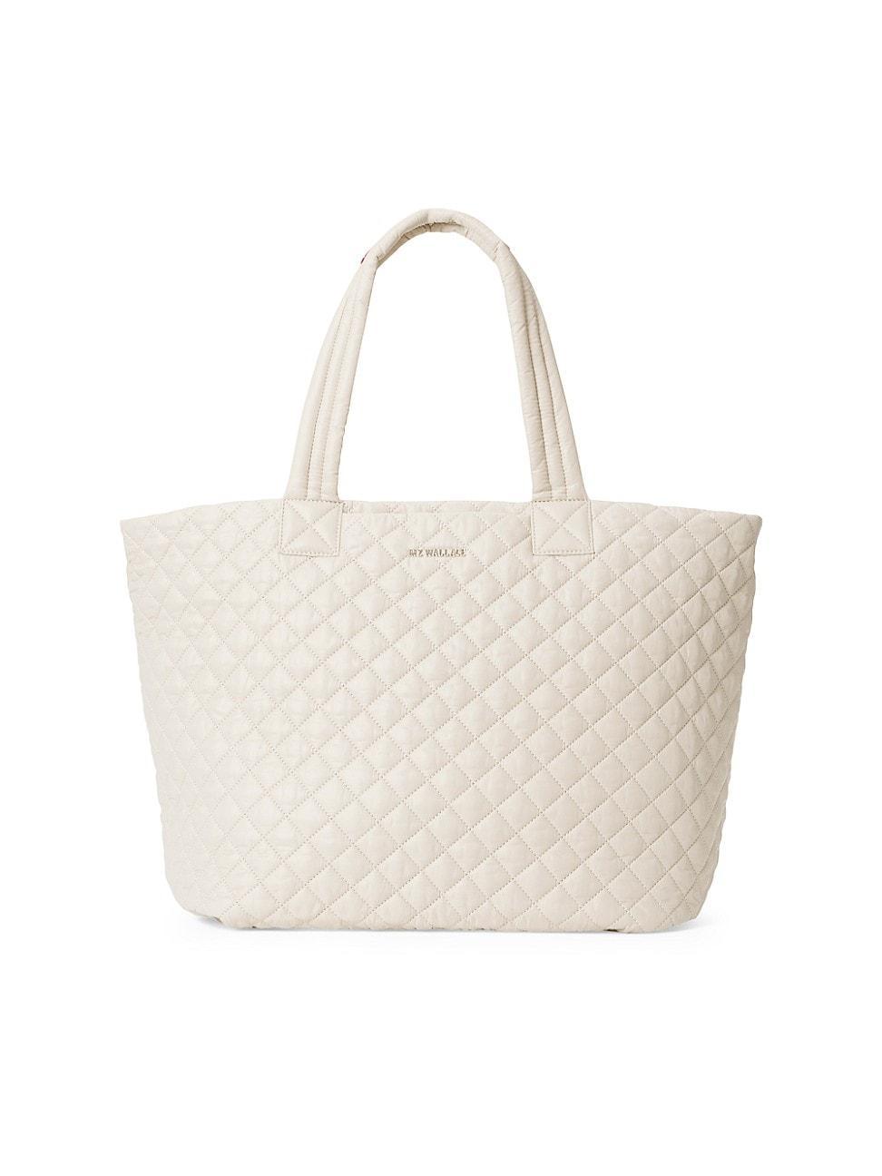 Womens Large Metro Deluxe Quilted Nylon Tote Bag Product Image