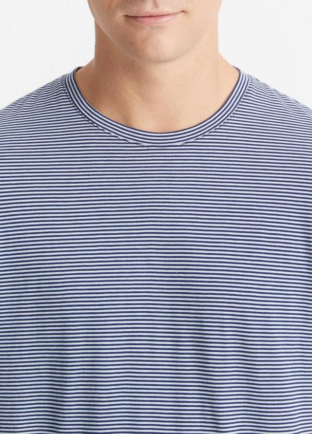 Stripe Pima Cotton Crew Neck T-Shirt Product Image