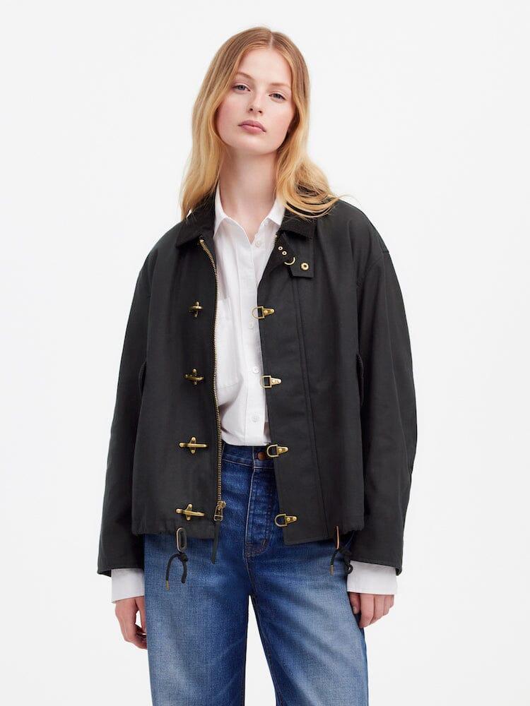 ALPHA X MADEWELL WOMEN'S WAXED COTTON CAR COAT Female Product Image