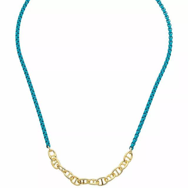 Juvell 18k Gold Plated Two Tone Necklace, Womens Gold Tone Product Image