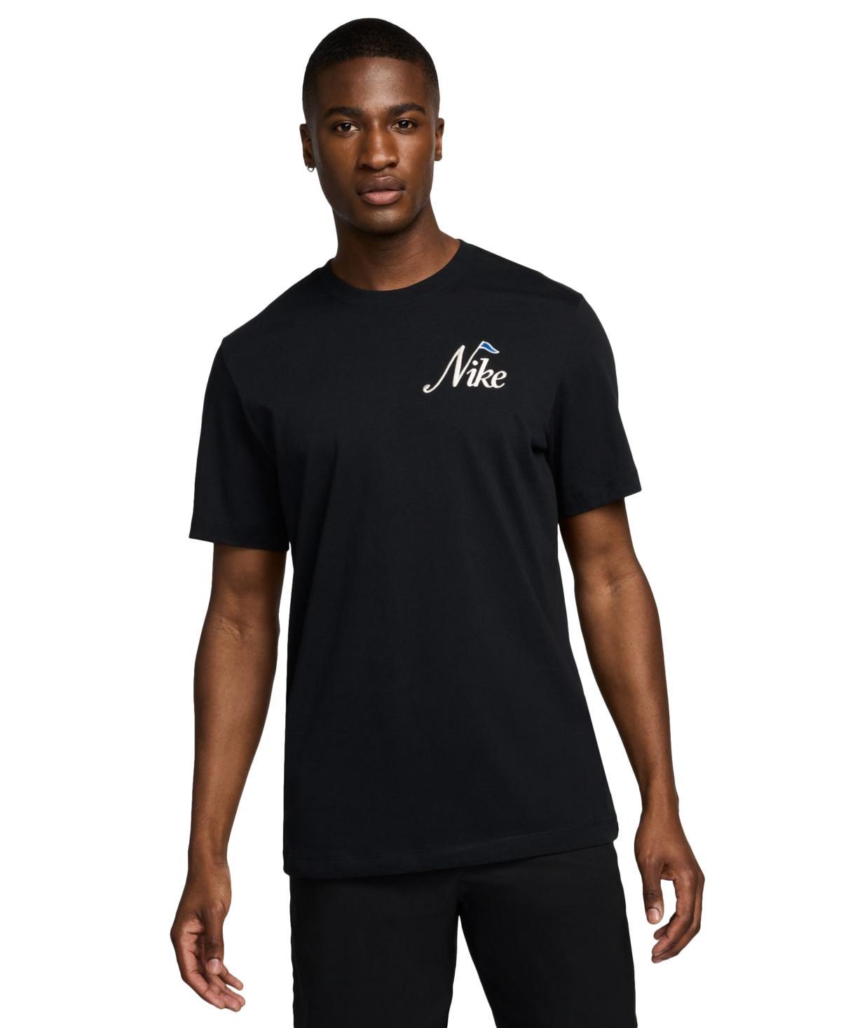 Nike Mens Classic-Fit Embroidered Logo Graphic Golf T-Shirt Product Image