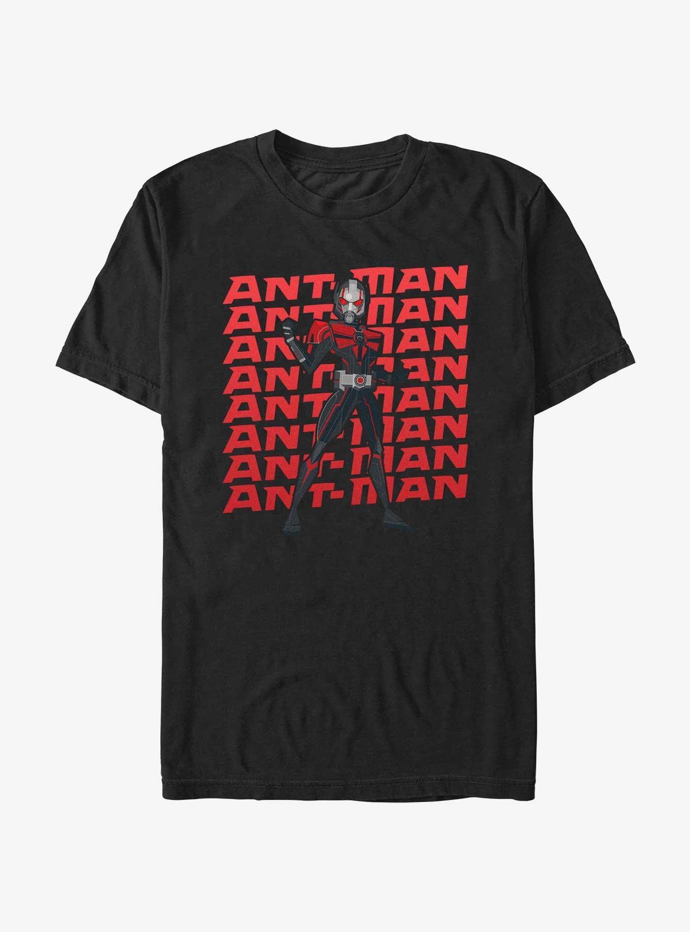 Marvel Ant-Man and the Wasp: Quantumania Ant-Man Text Wall Extra Soft T-Shirt Product Image