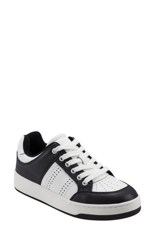 Marc Fisher LTD Flynnt (Black/White Leather) Women's Shoes Product Image