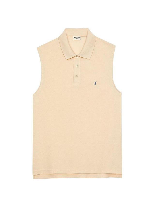 Mens Cassandre Polo Tank In Piqu Product Image