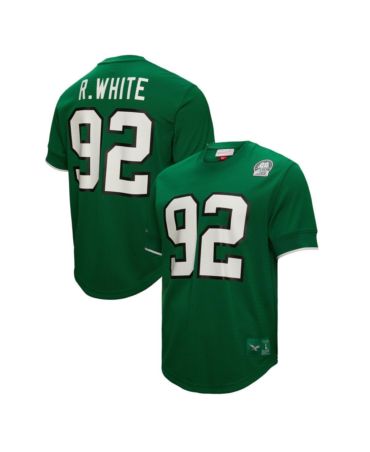 Mens Mitchell & Ness Reggie White Kelly Philadelphia Eagles Retired Player Name & Number Mesh Top Product Image