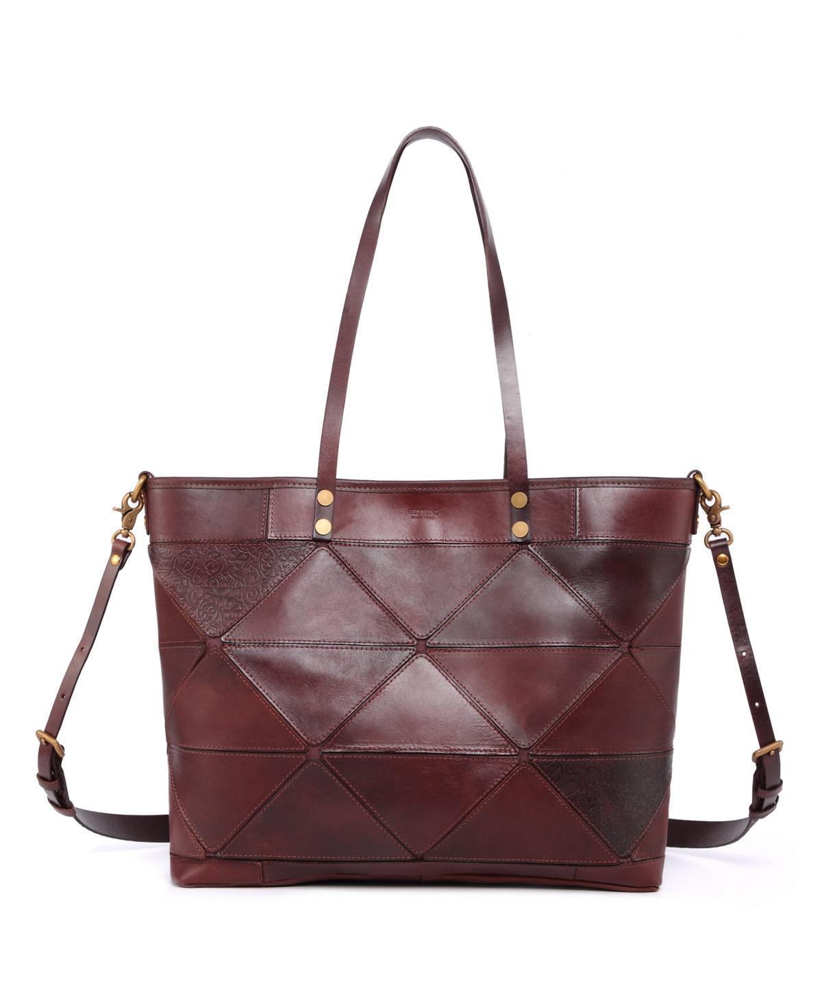 Old Trend Womens Genuine Leather Prism Tote Bag Product Image