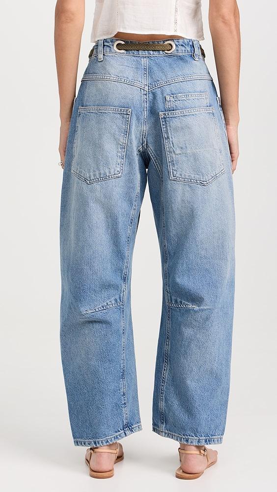 Free People Moxie Pull-On Barrel Jeans | Shopbop Product Image