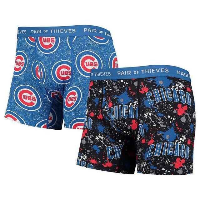 Mens Pair of Thieves /Royal Chicago Cubs Super Fit 2-Pack Boxer Briefs Set Product Image