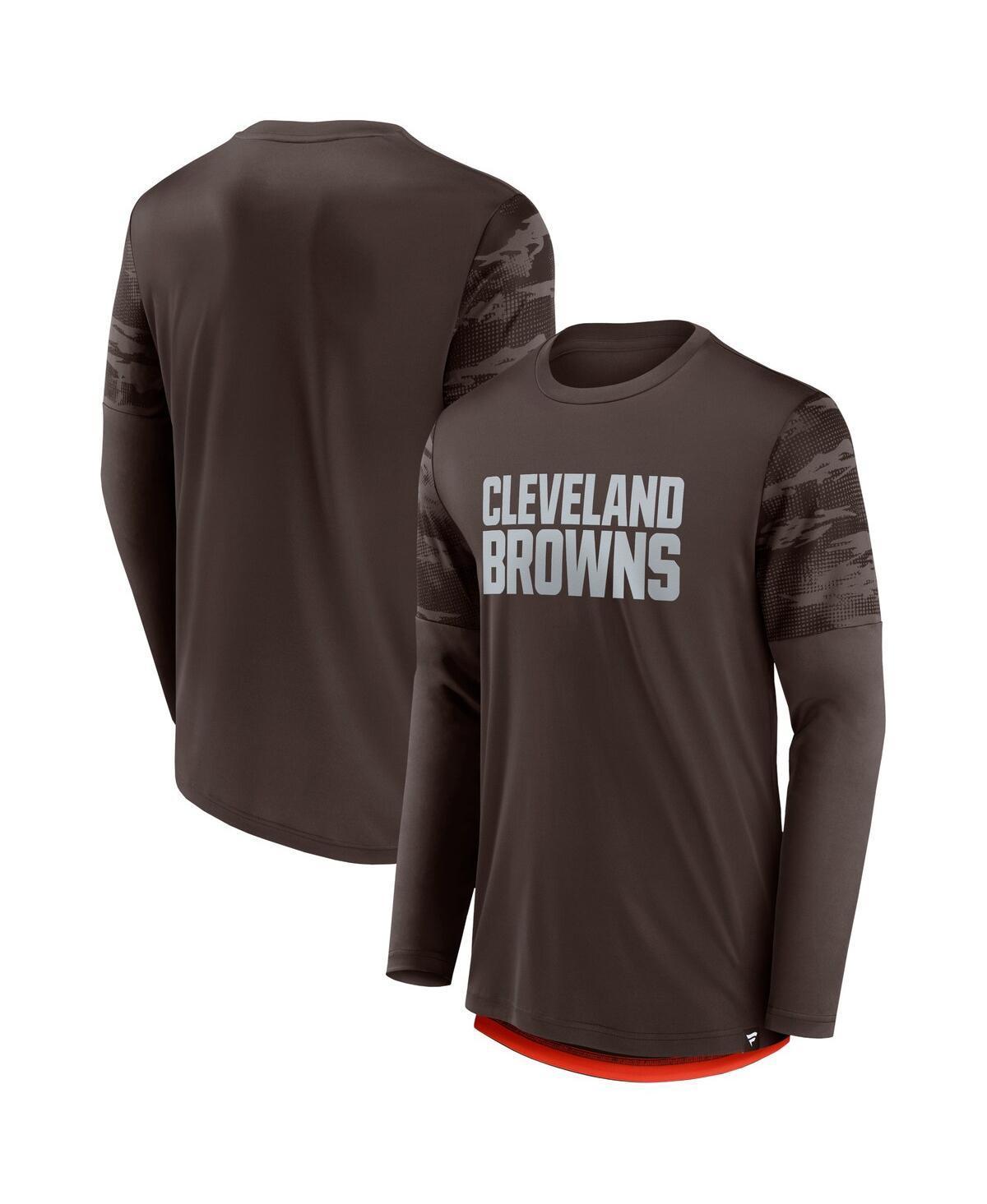 Mens Fanatics Branded /Orange Cleveland s Square Off Long Sleeve T-Shirt Product Image