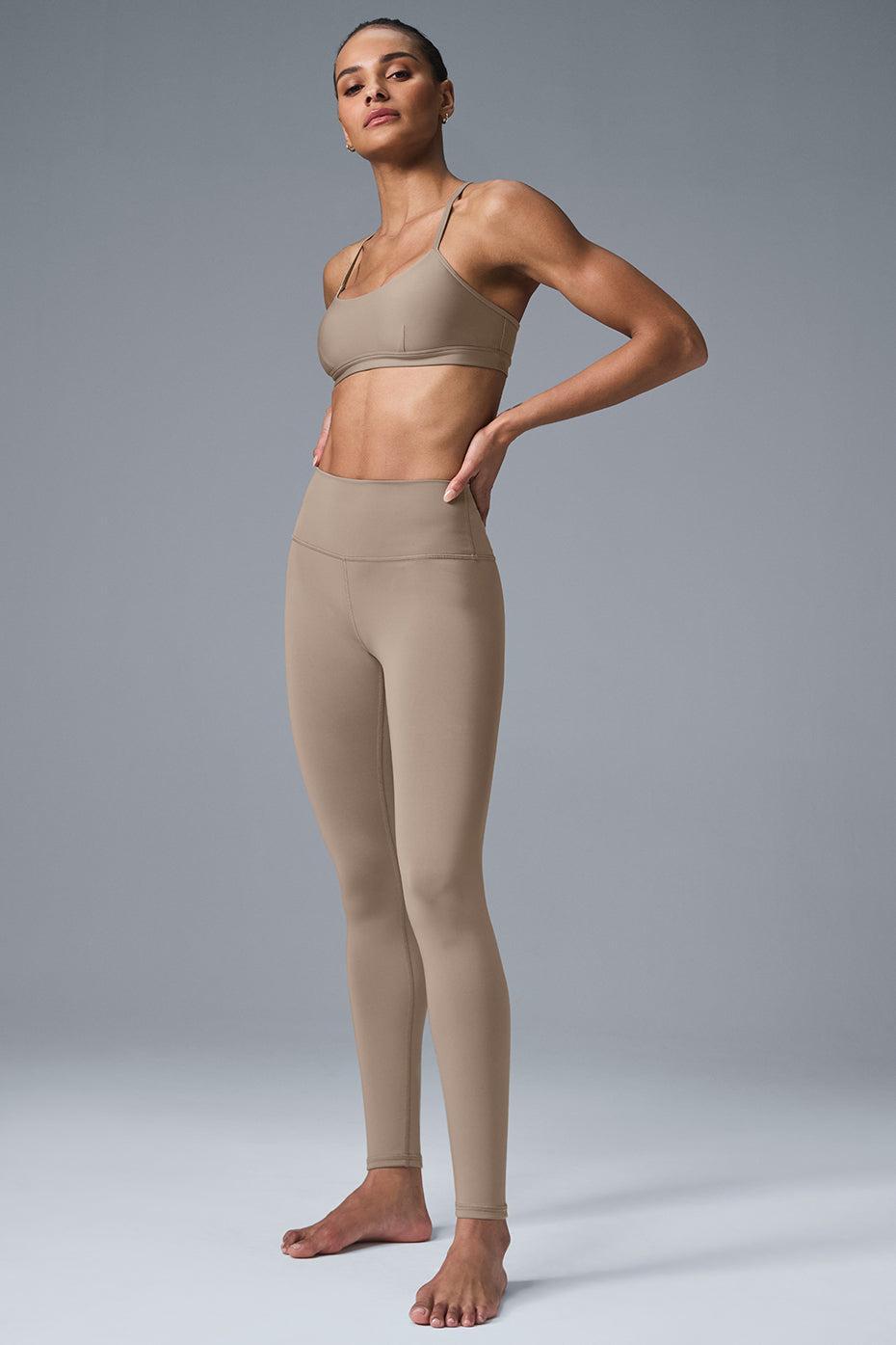 High-Waist Airlift Legging - Gravel Female Product Image