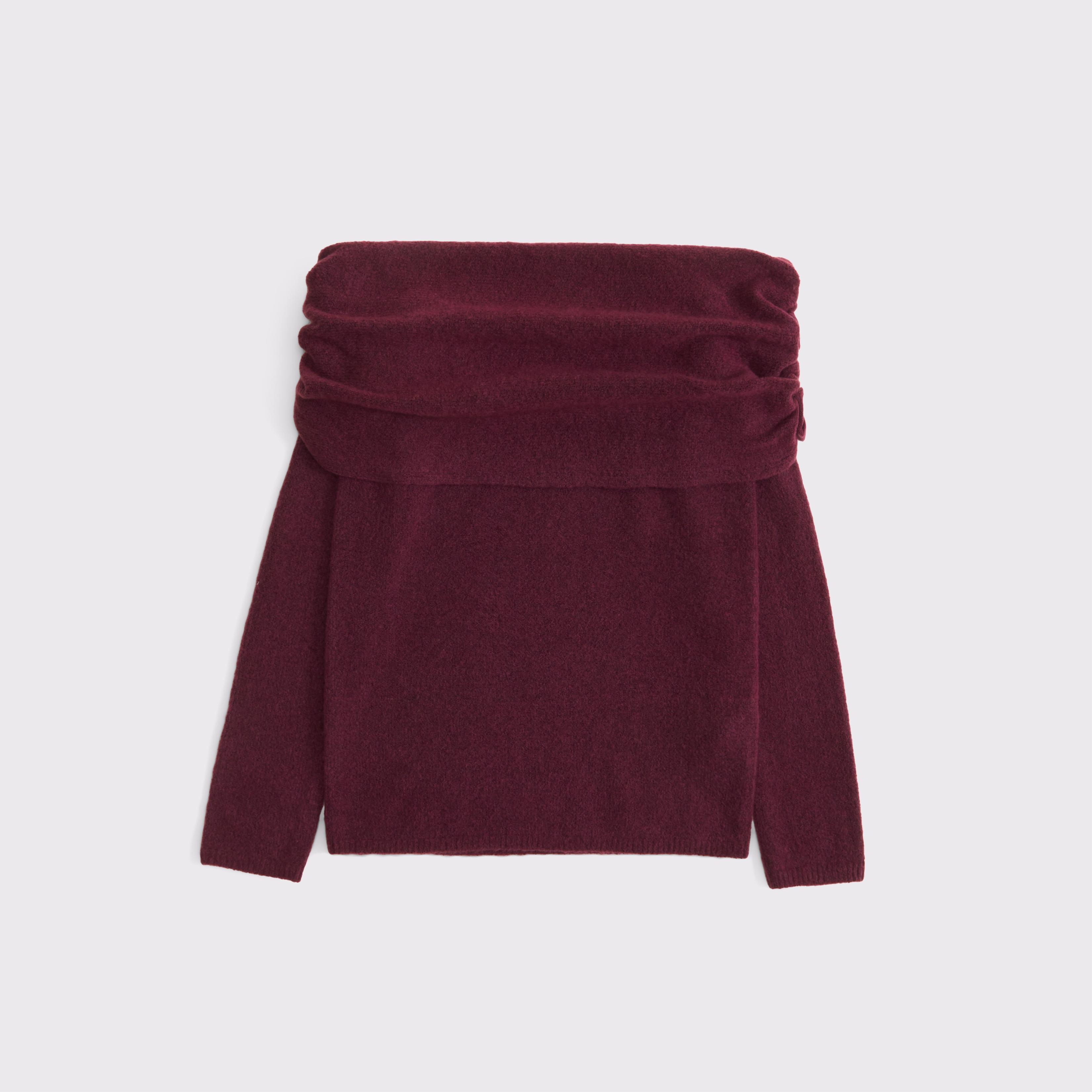 Foldover Off-The-Shoulder Sweater Product Image