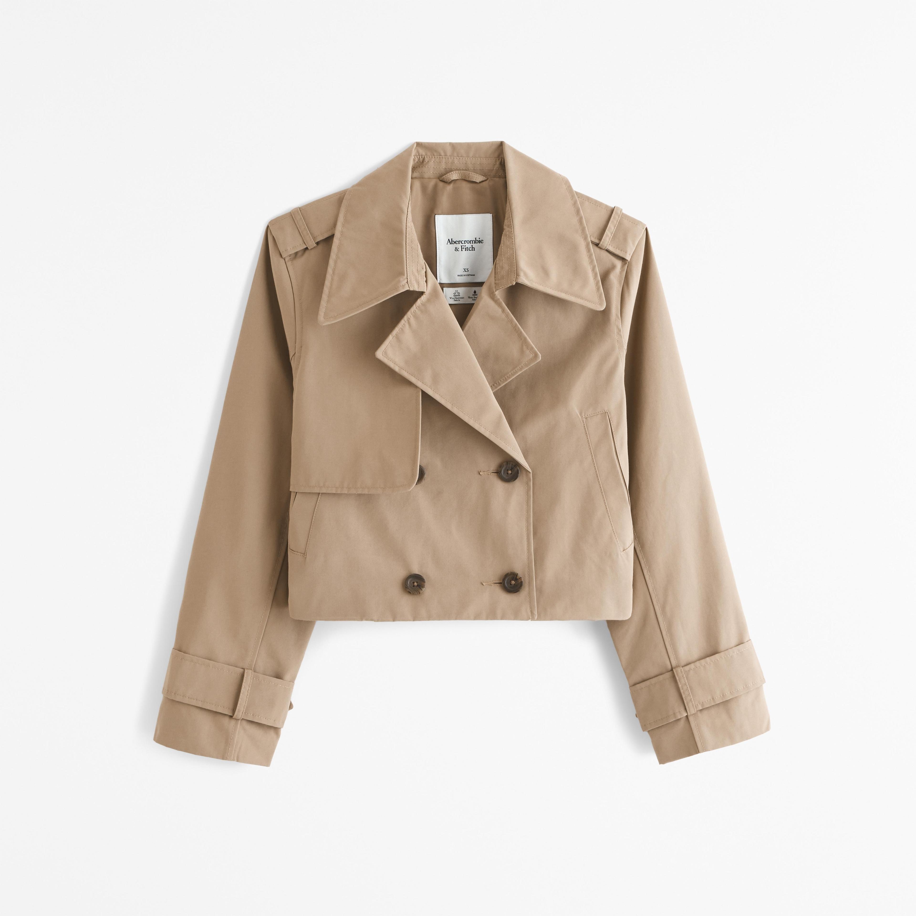 Cropped Trench Coat Product Image