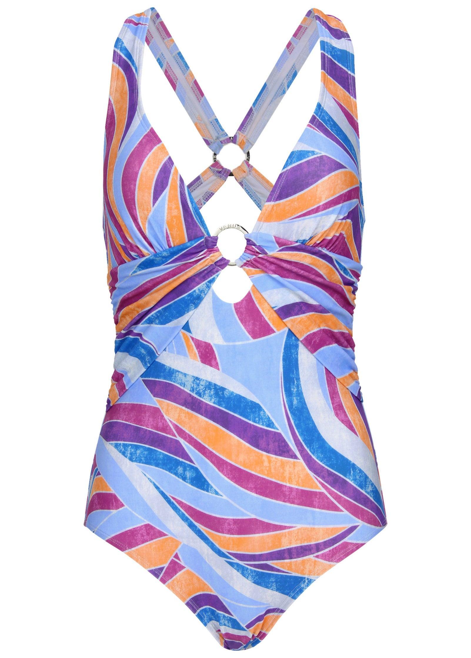 Criss Cross One Piece  - Santa Monica Abstract Product Image