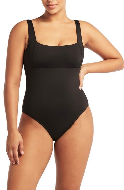 Sea Level Square Neck One-Piece Swimsuit Product Image