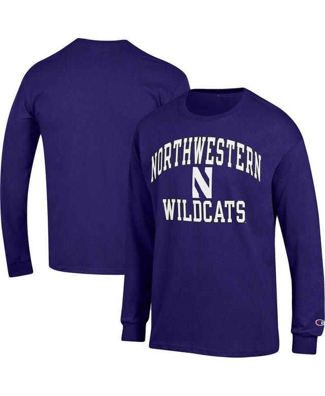 Mens Champion Purple Northwestern Wildcats High Motor Long Sleeve T-shirt Product Image