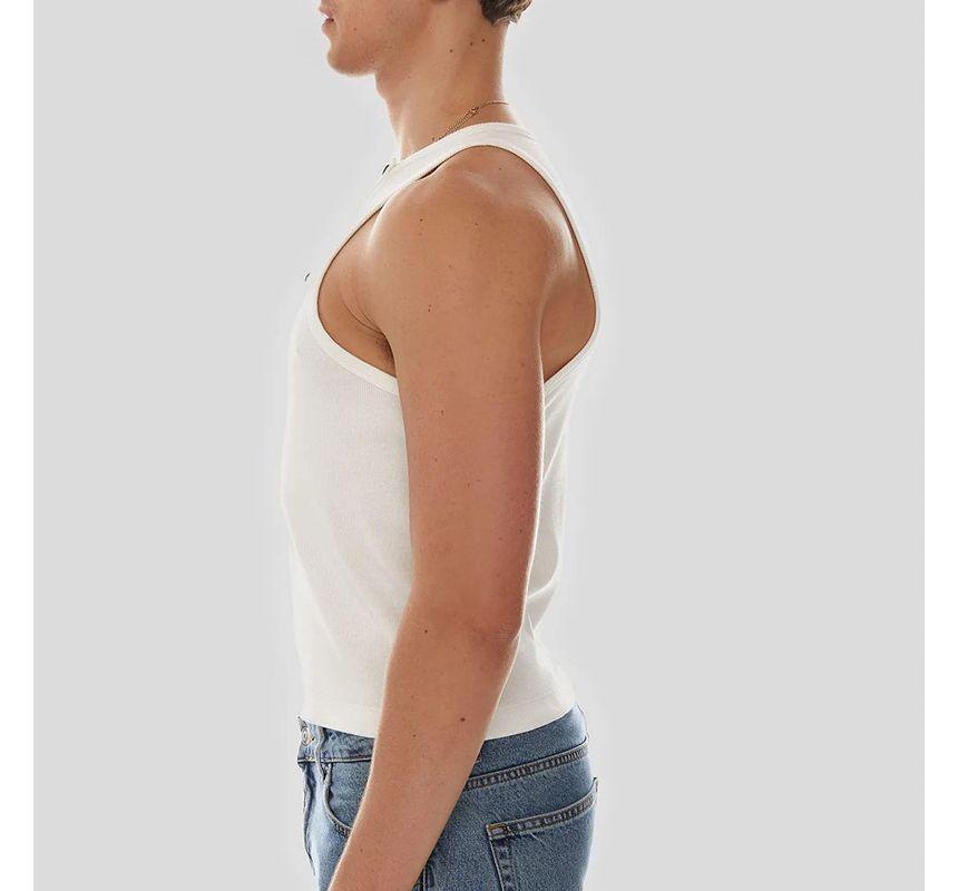 Plain Cutout Tank Top Product Image