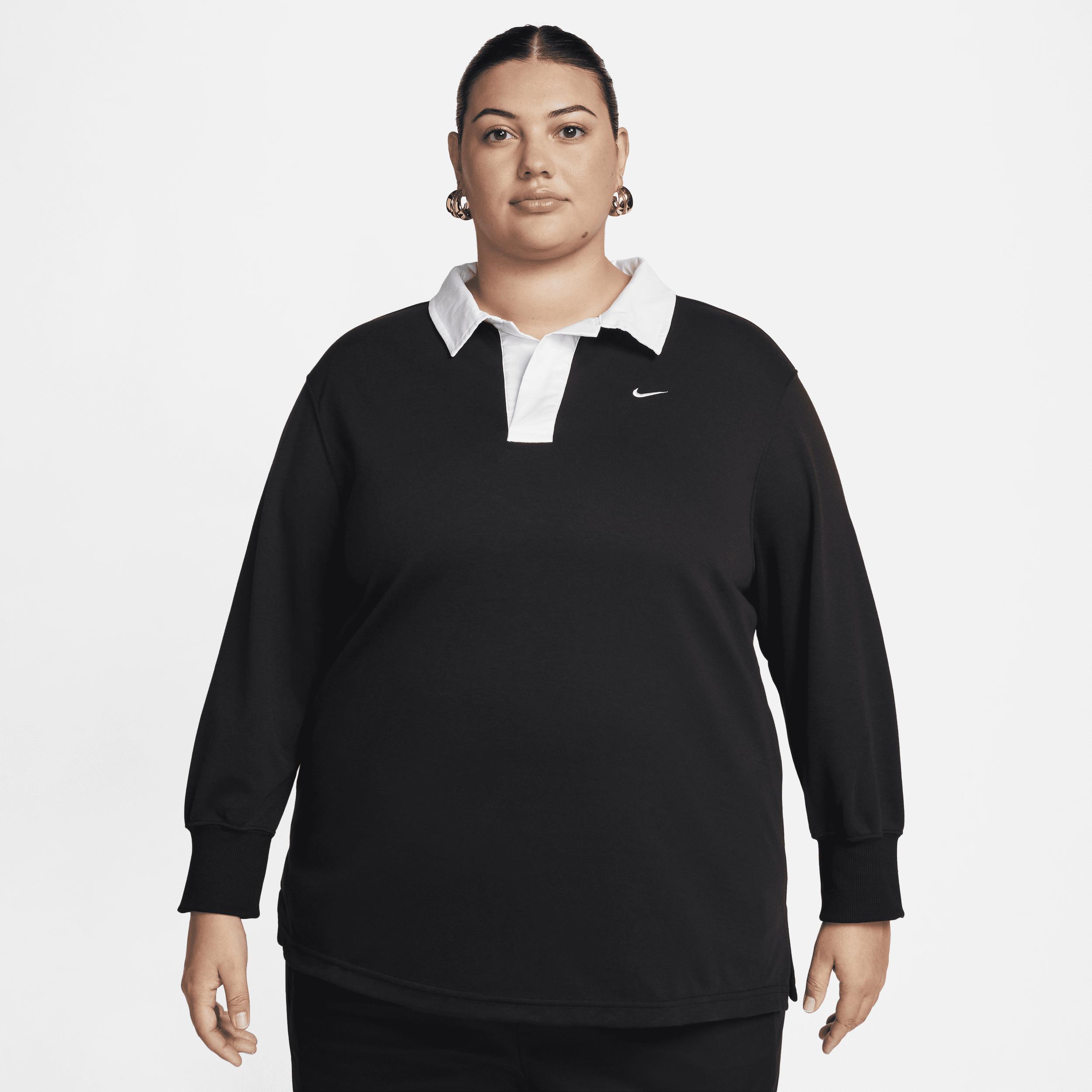 Women's Nike Sportswear Essential Oversized Long-Sleeve Polo (Plus Size) Product Image