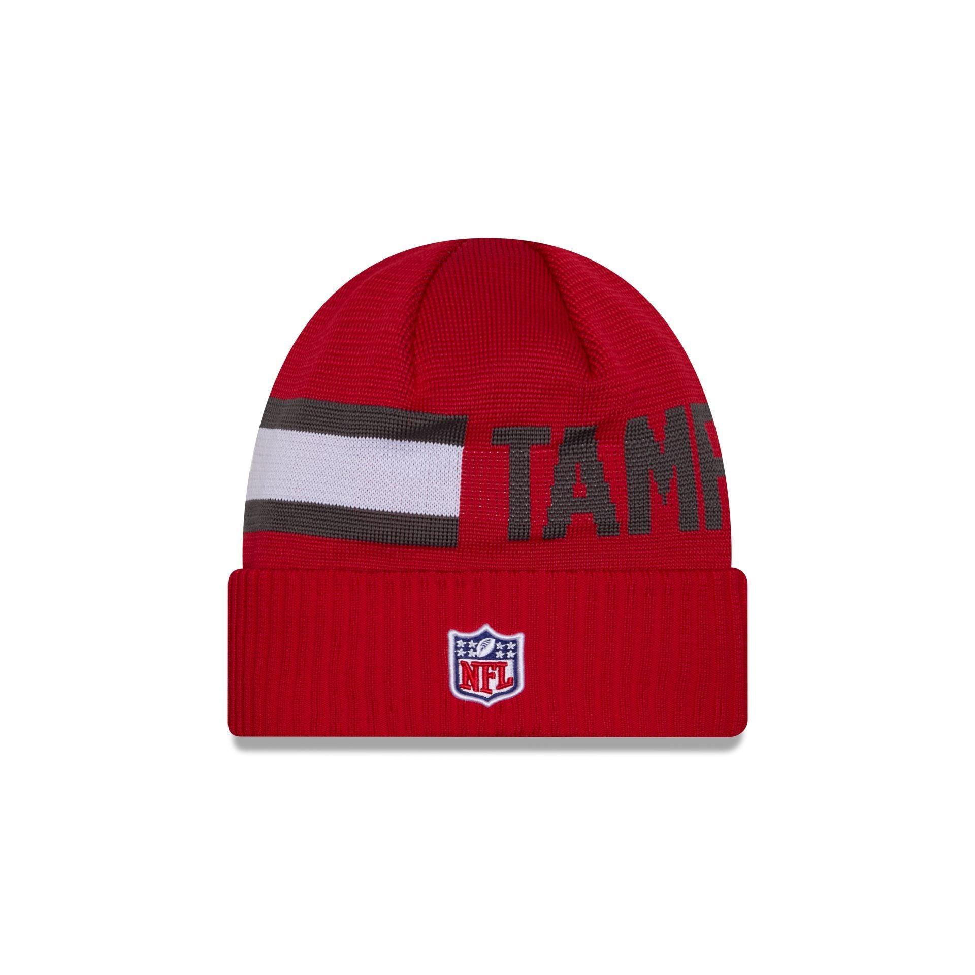 Tampa Bay Buccaneers 2024 Cold Weather Tech Knit Beanie Male Product Image