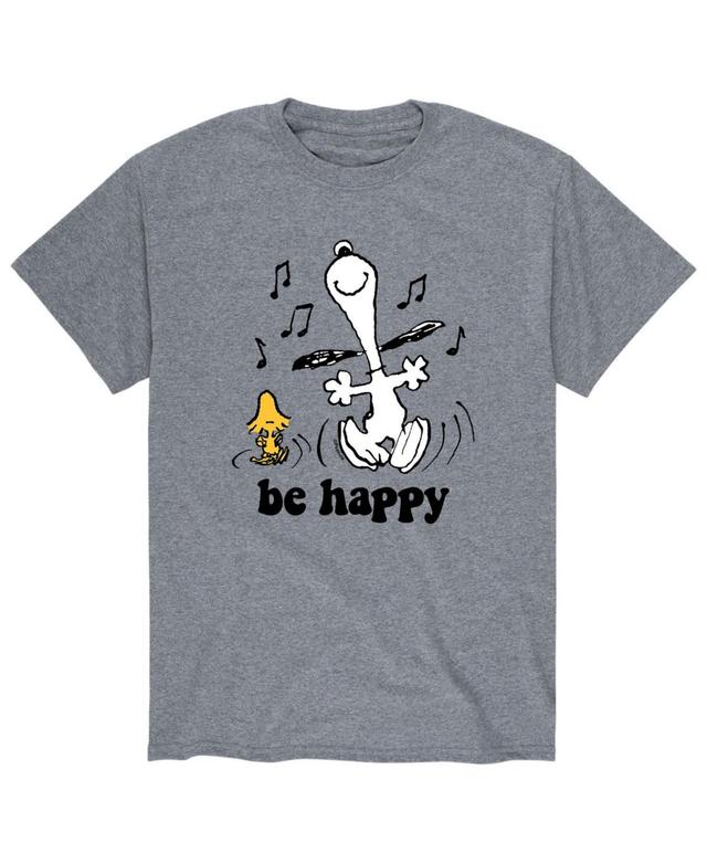 Mens Peanuts Be Happy T-Shirt Product Image