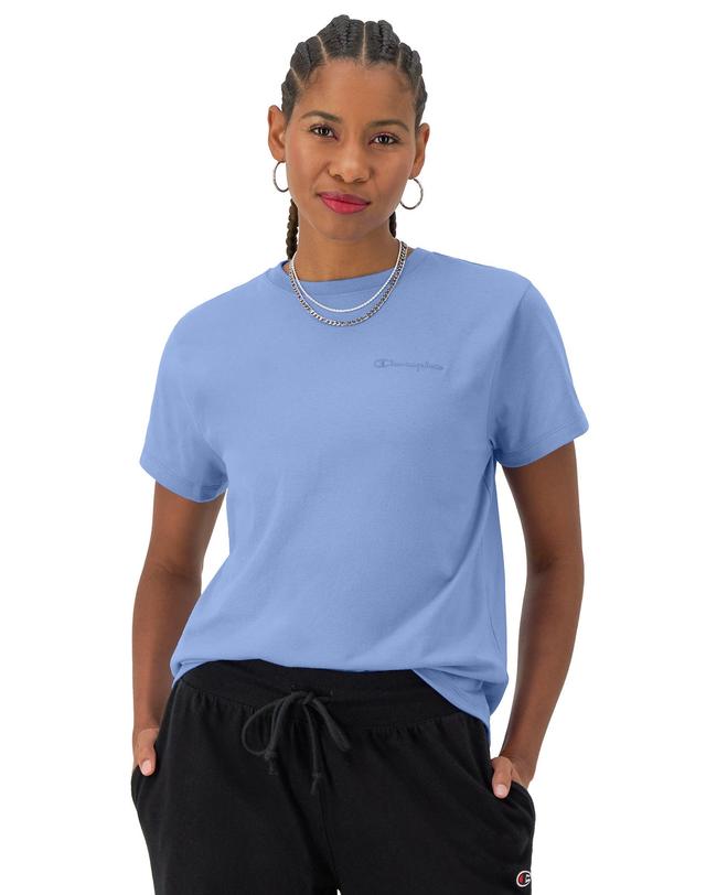 Womens Champion Classic T-Shirt, C Logo Champagne Frost XS Product Image