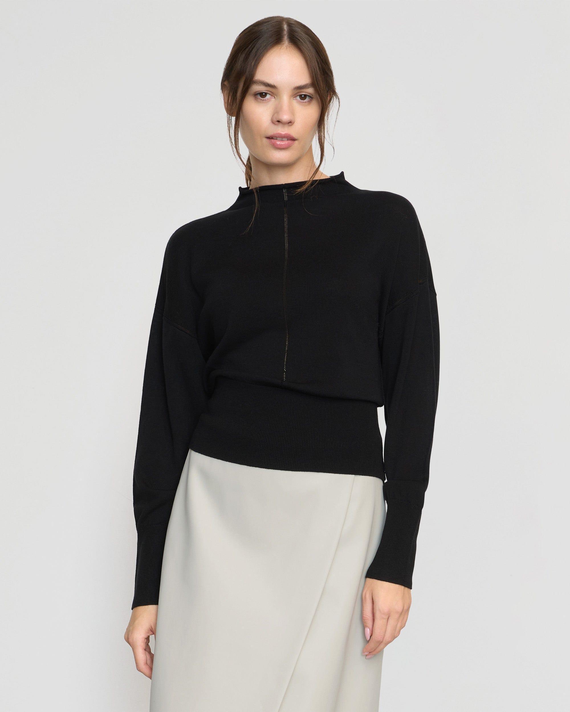 Jillian Pointelle Tencel-Wool Sweater Product Image