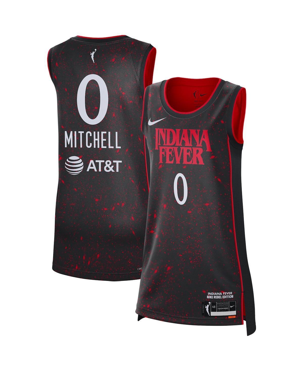 Womens Nike Kelsey Mitchell Black Indiana Fever 2021 Rebel Edition Victory Player Jersey Product Image