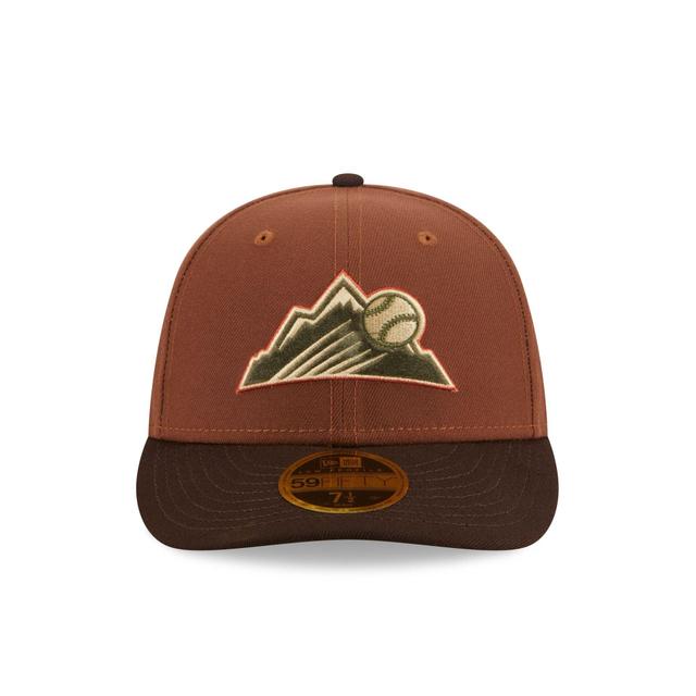 Colorado Rockies Velvet Fill Low Profile 59FIFTY Fitted Hat Male Product Image