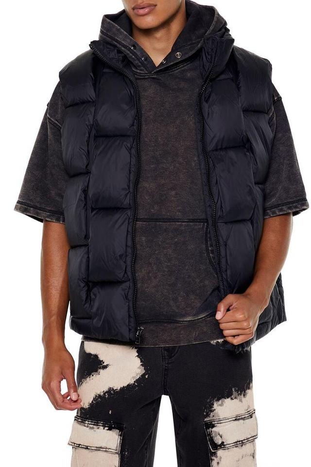 Quilted Zip-Up Puffer Vest | Forever 21 Product Image