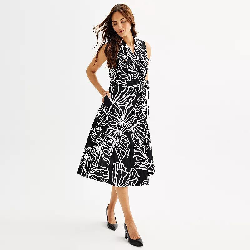 Womens Nine West Sleeveless Utility Midi Dress Product Image