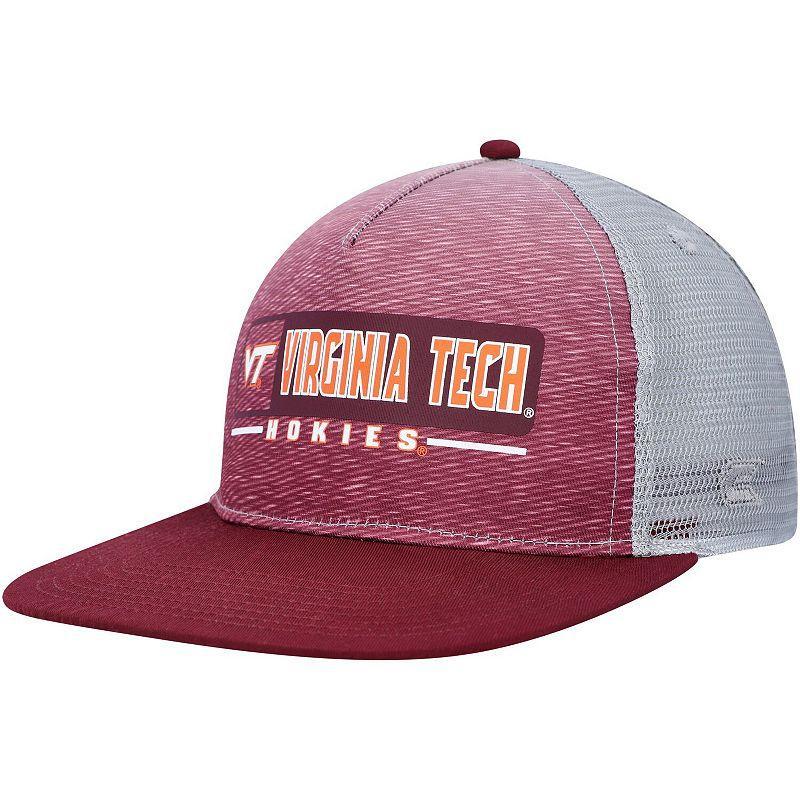 Mens Colosseum  Maroon/Gray Virginia Tech Hokies Snapback Hat Product Image