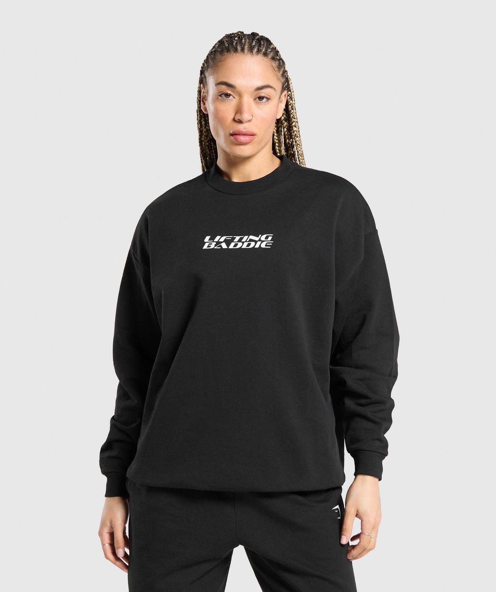 Lifting Baddie Graphic Sweatshirt Product Image