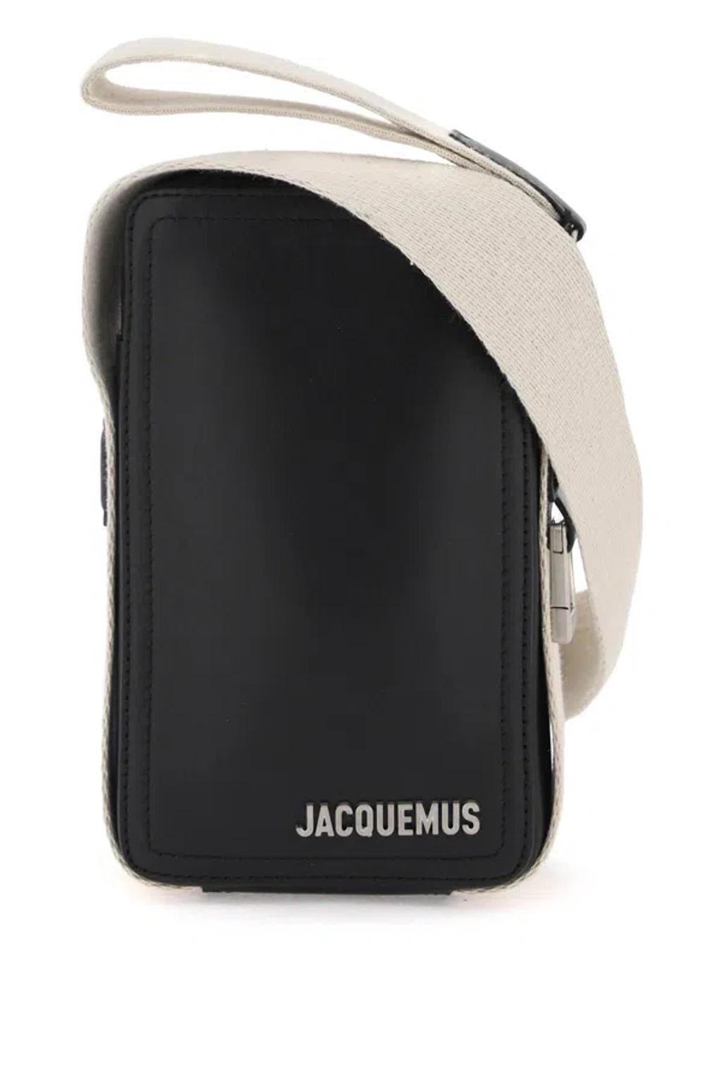 JACQUEMUS Le Cuerda Vertical Crossbody Bag In Black Product Image