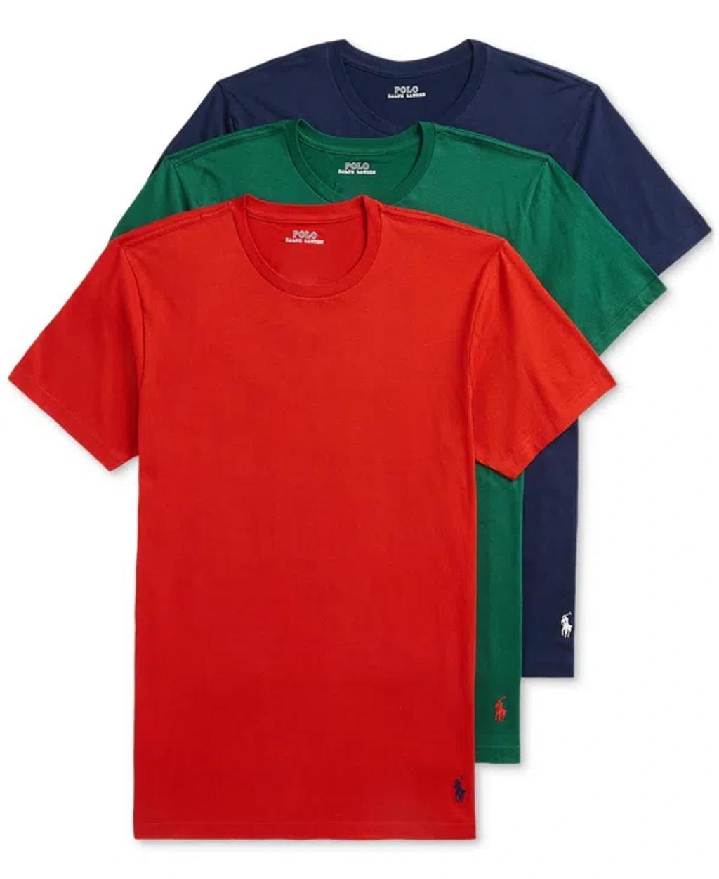 Cotton Jersey Moisture Wicking Classic Fit Tee, Pack Of 3 In Sportsman Orange,new Forest,cruise Nav Product Image