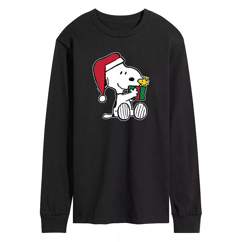 Mens Peanuts Snoopy Woodstock Gift Long Sleeve Tee Product Image