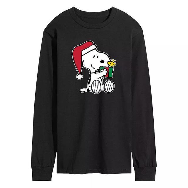 Mens Peanuts Snoopy Woodstock Gift Long Sleeve Tee Product Image