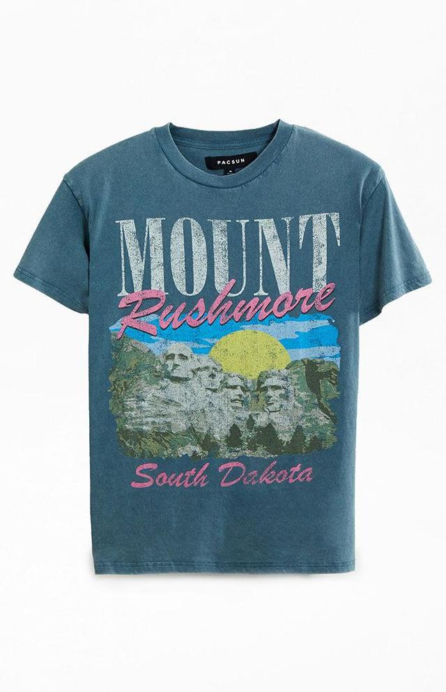 PacSun Mens Mount Rushmore Oversized T-Shirt - Blueedium Product Image