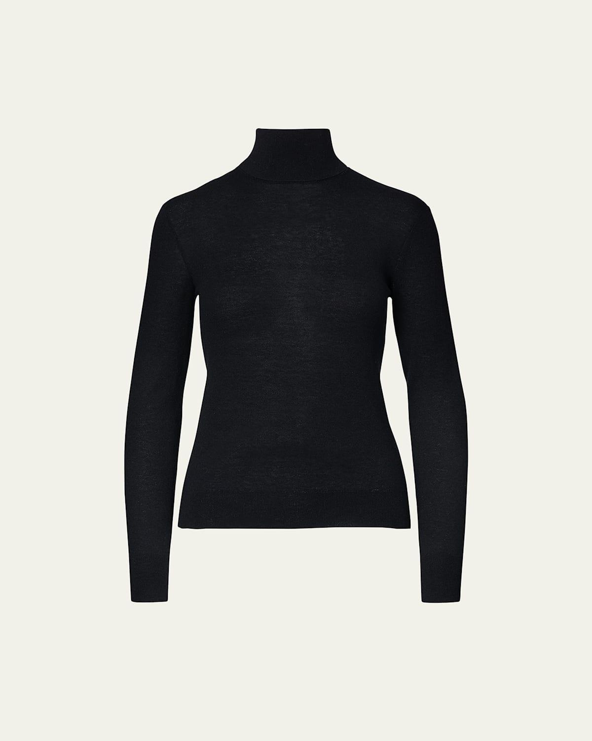 Womens Iconic Style Cashmere Turtleneck Sweater Product Image