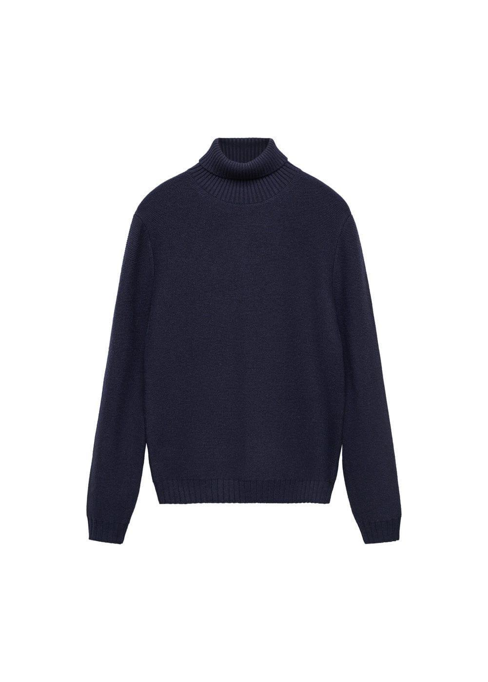 MANGO MAN - Turtleneck knit sweater dark navyMen Product Image