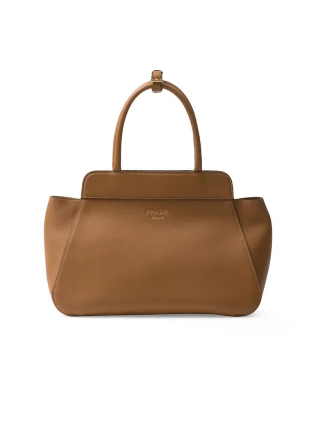 Medium Leather Tote Bag In Brown product image