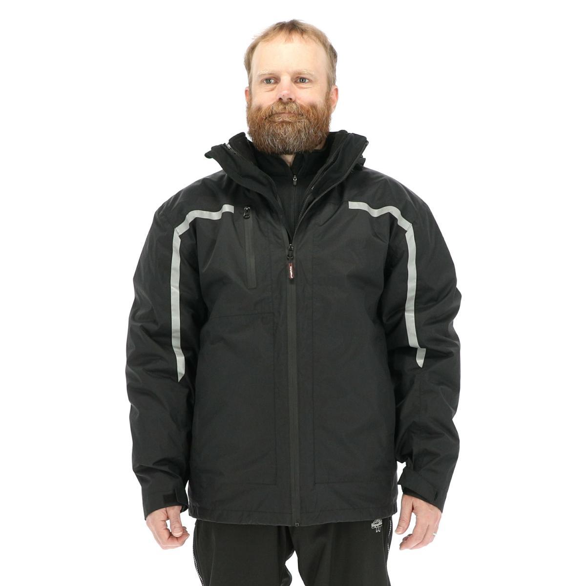 RefrigiWear Mens 3-in-1 Insulated Rainwear Systems Jacket Product Image