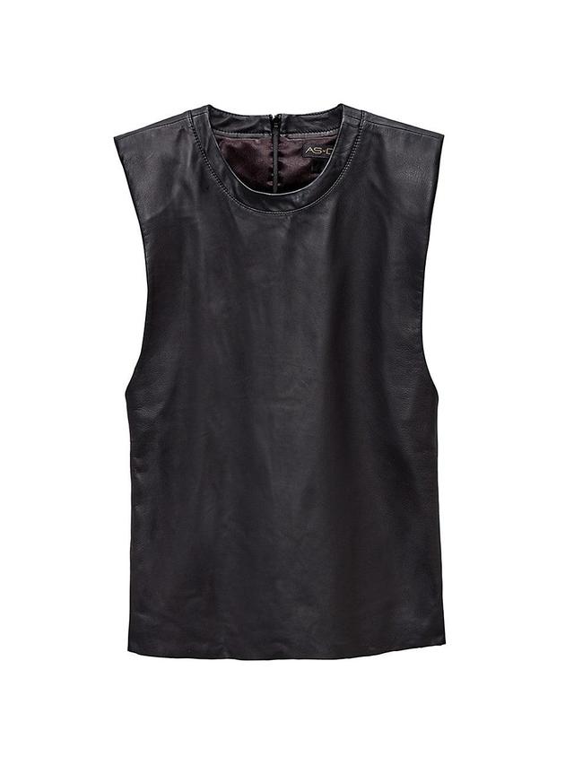 Womens Blaze Recycled Leather Tee Product Image